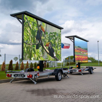 Outdoor P10 LED Billboard Display-aanhangwagen voor reclame